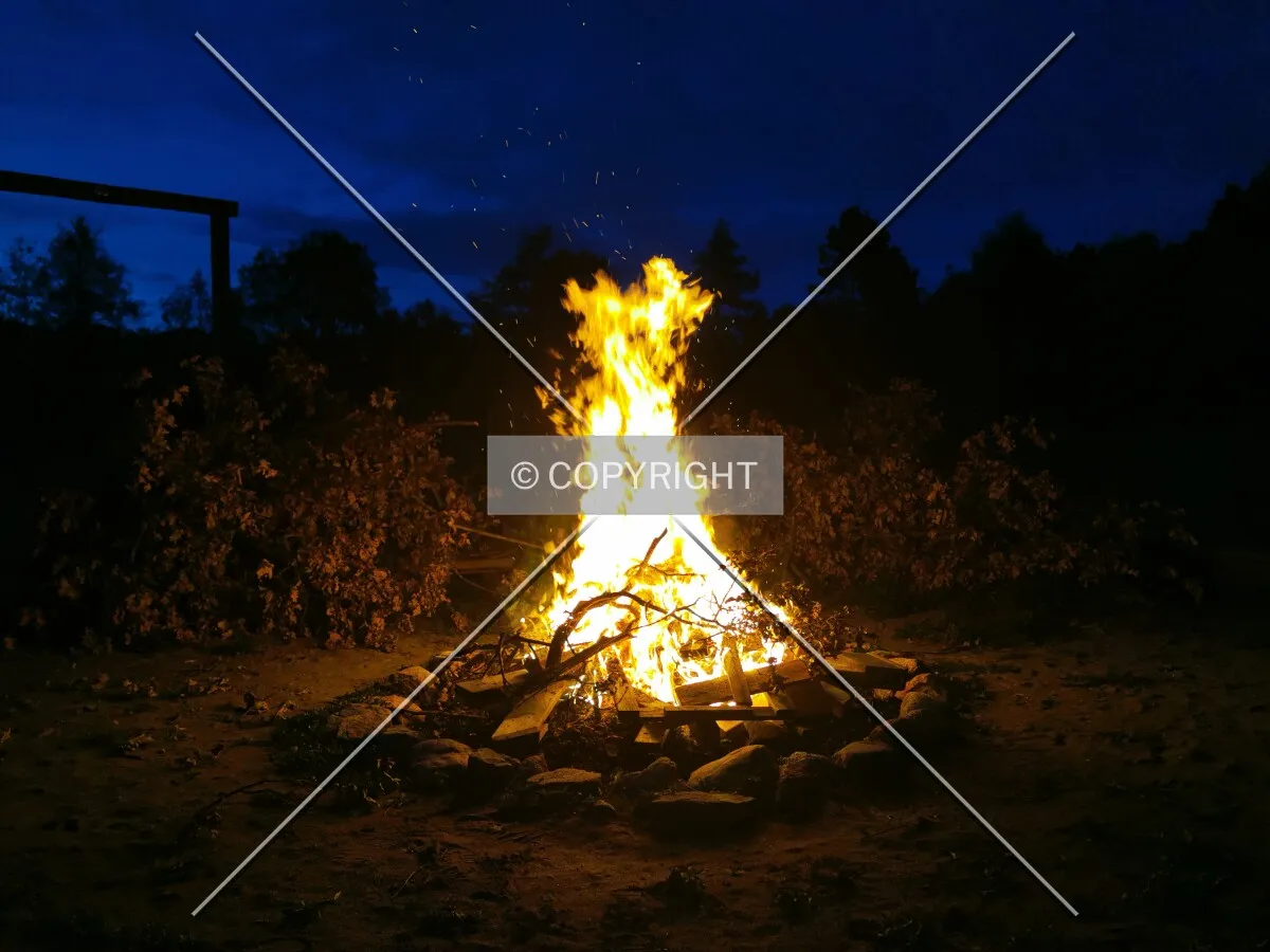 A fireplace