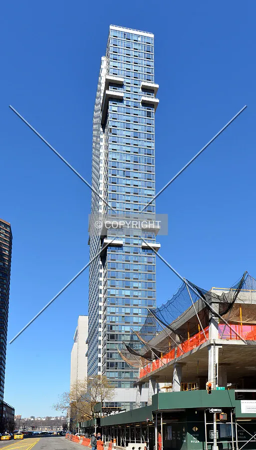 View from the southeast at 42nd Street and 11th Avenue