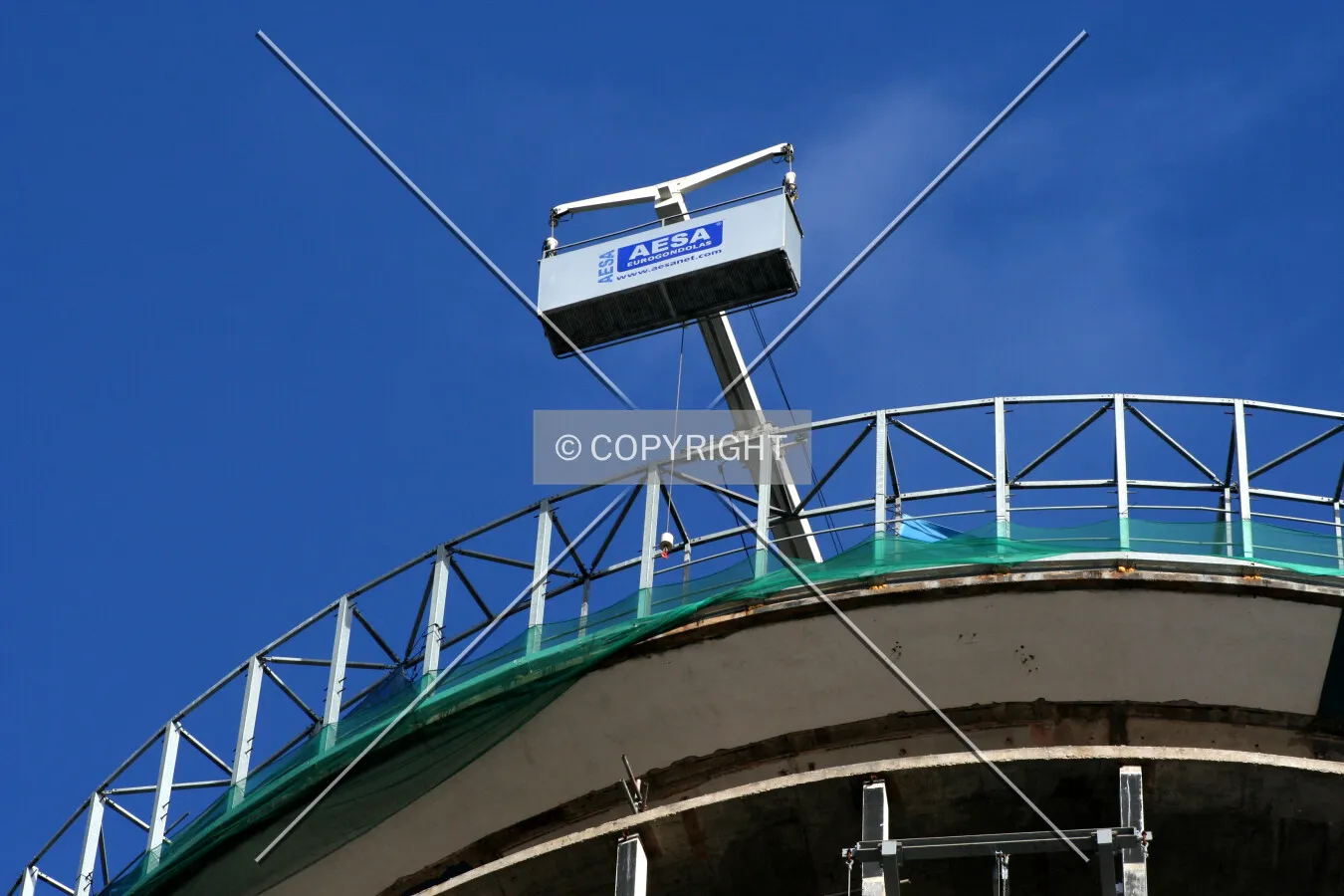 View of the lifting equipment