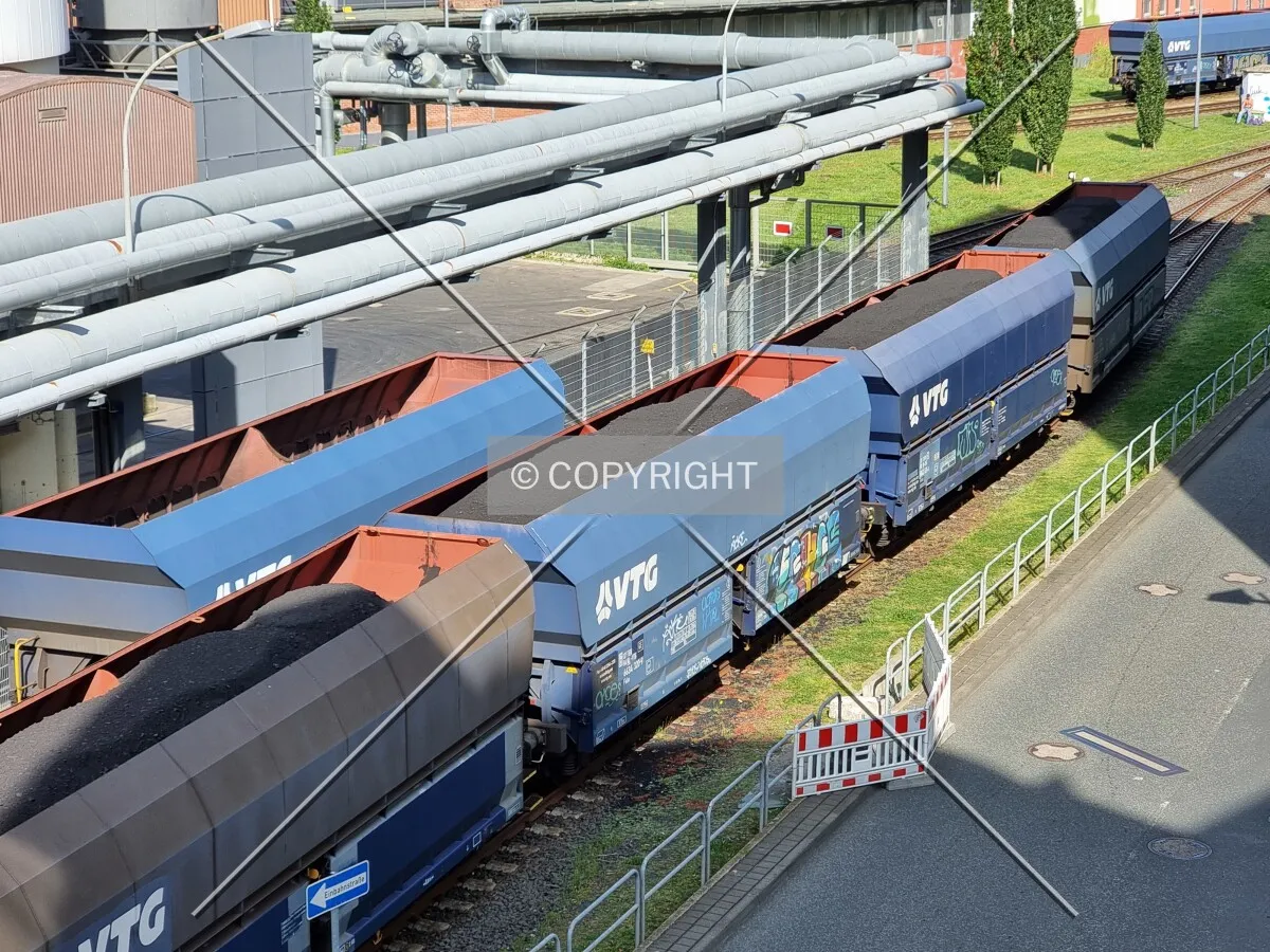 Coal train in Frankfurt