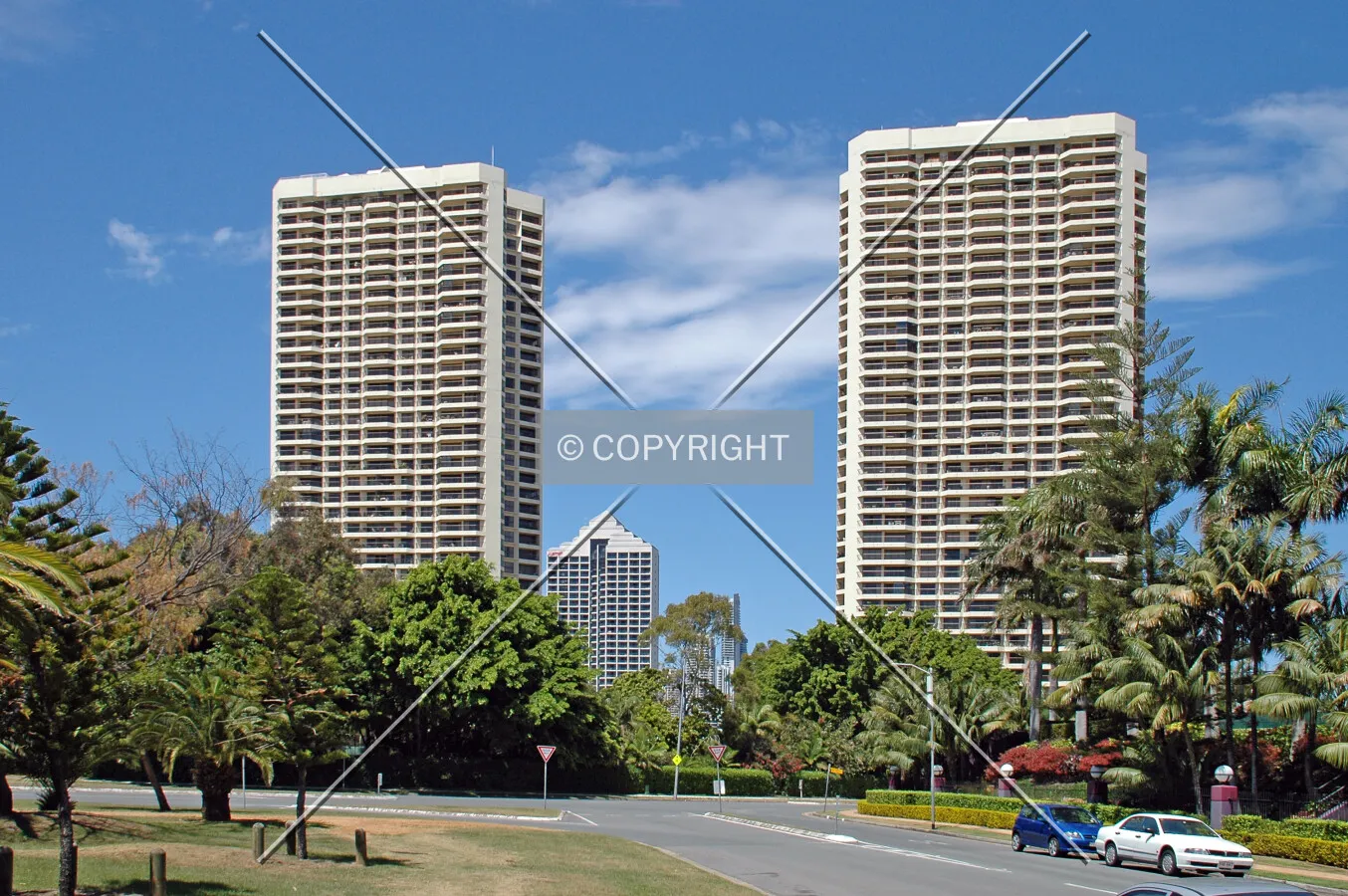 As seen from the north