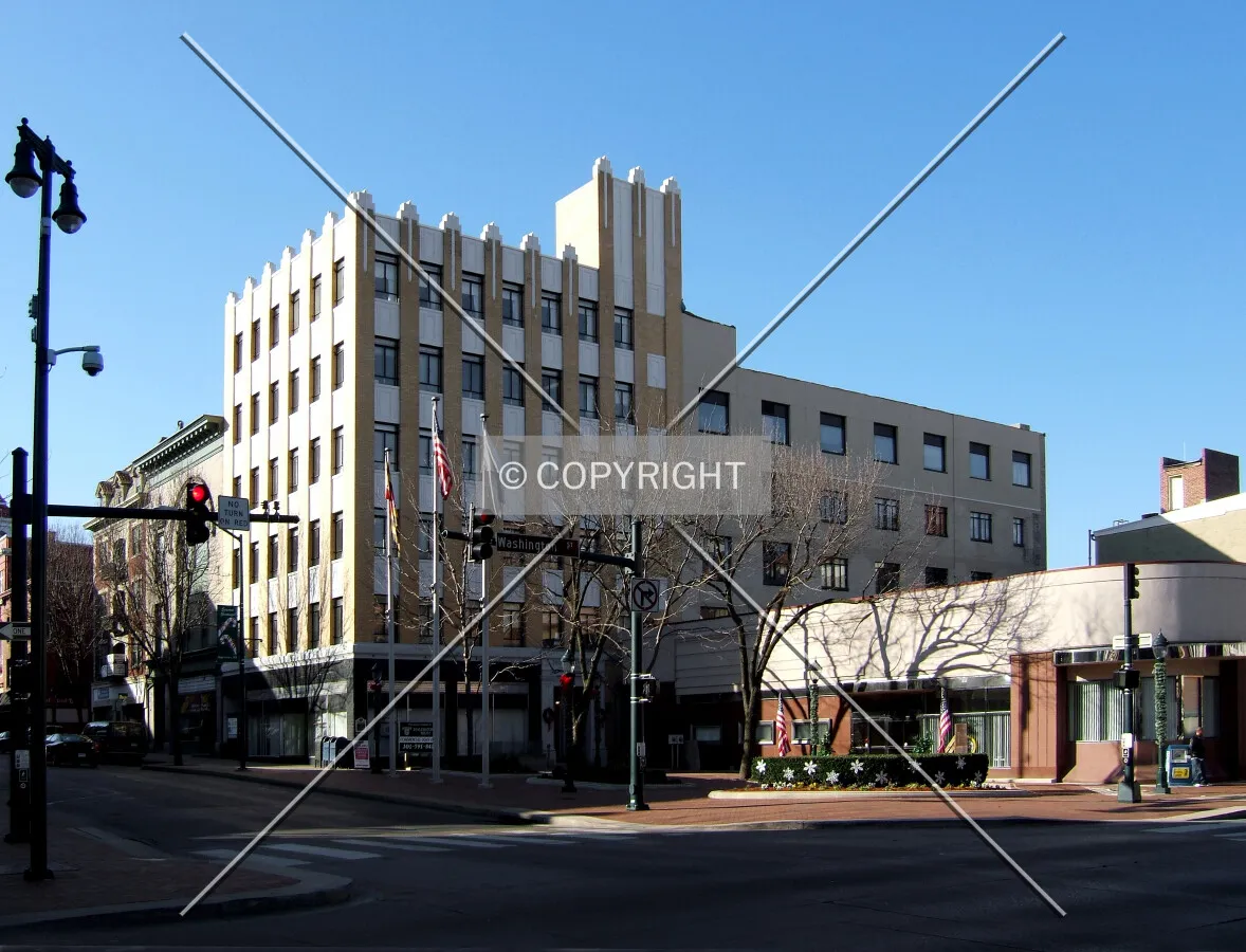 View from the northeast at Potomac and Washington Streets
