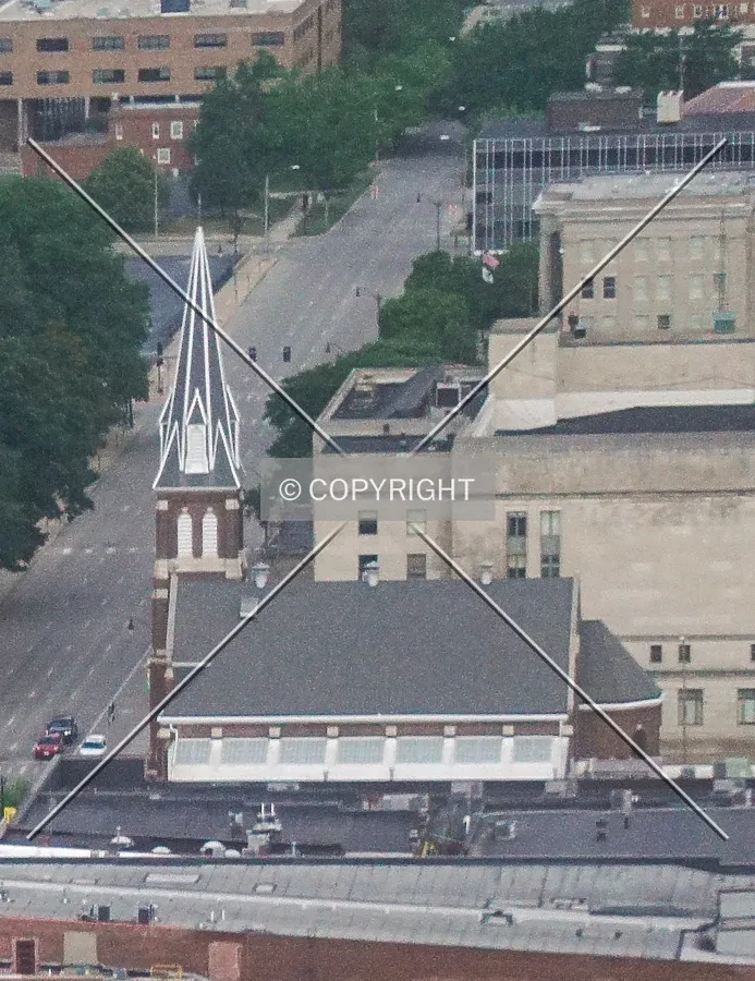 Distant view from the east; June 27, 2020