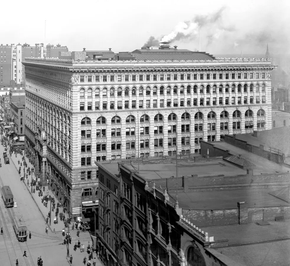 Vintage view from the southwest