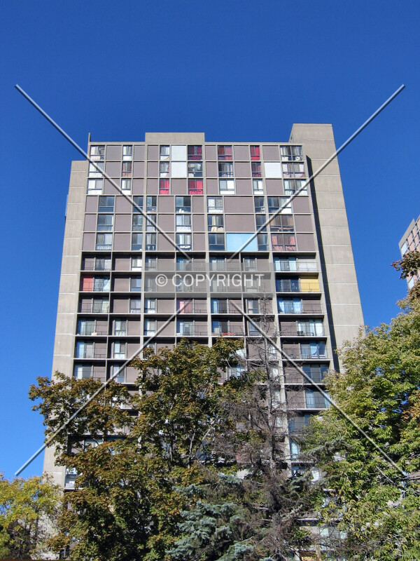 Looking up the east side