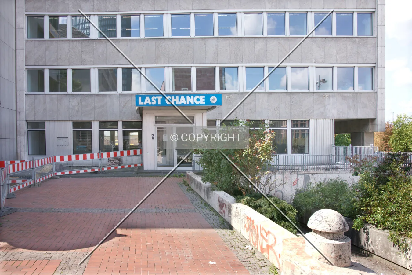 An elevated entrance