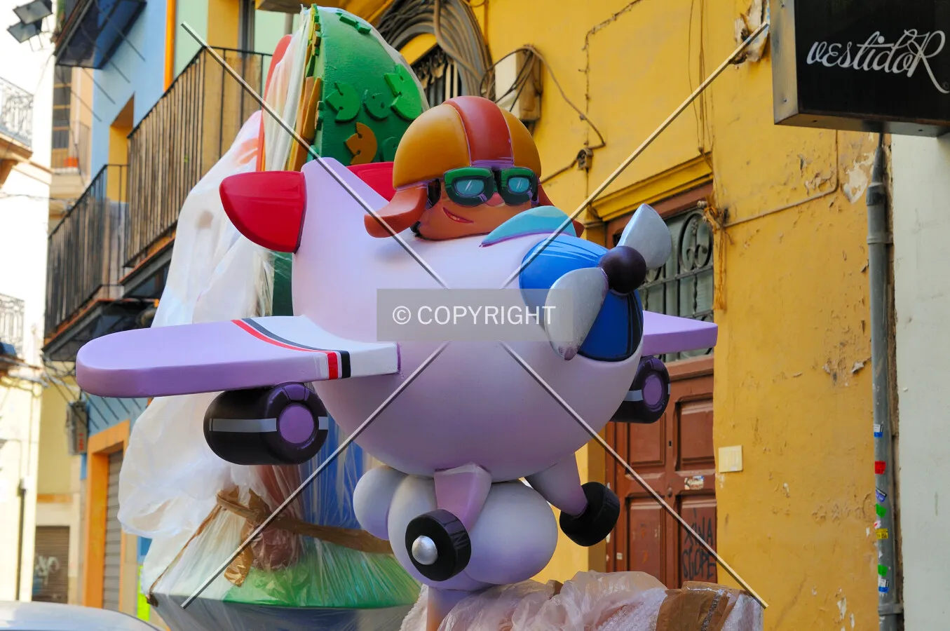 Ninot in the streets of Valencia