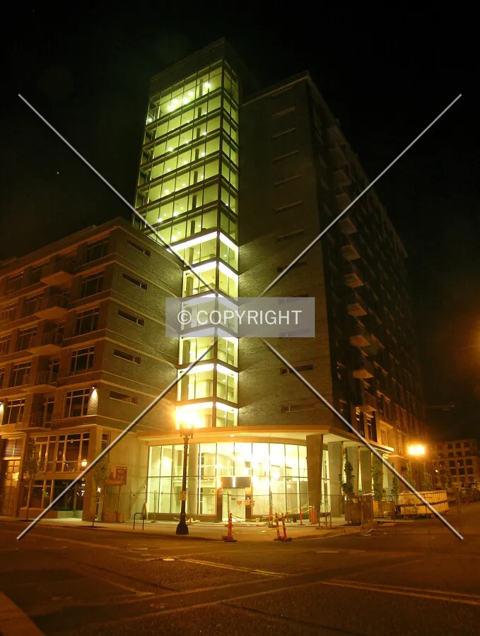 Southwestern view at night