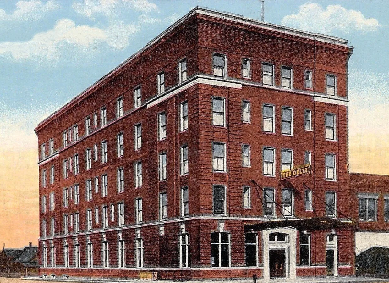 Vintage view from the southwest