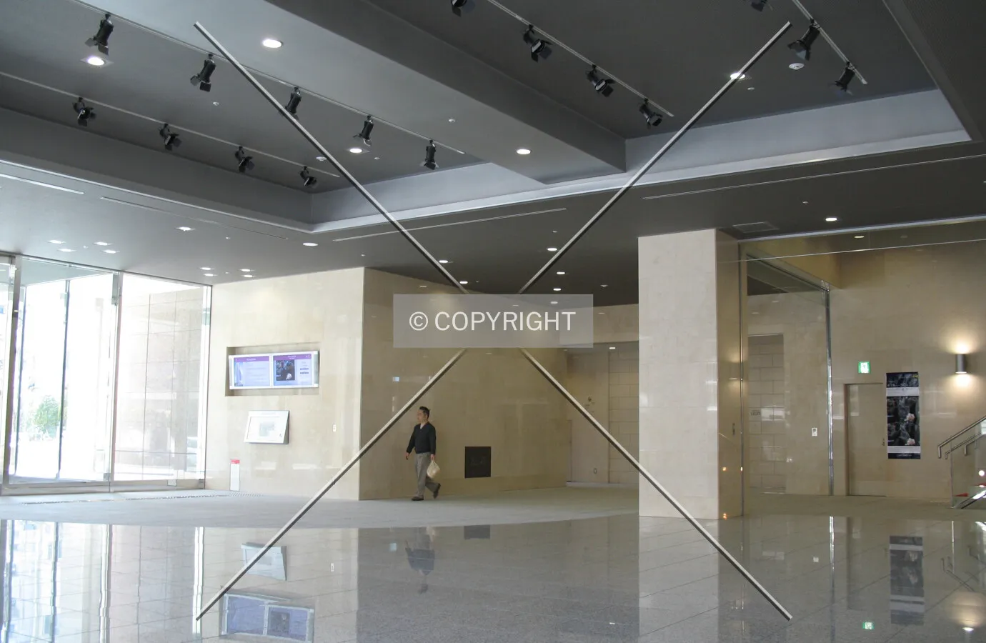 The front lobby