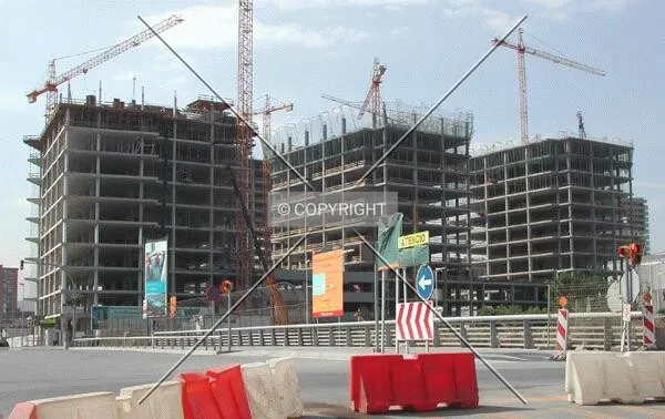 View of the complex while it was under construction, on July 2003