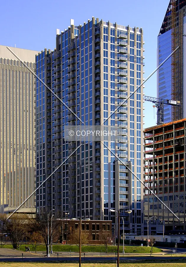 From West 3rd Street to the northwest