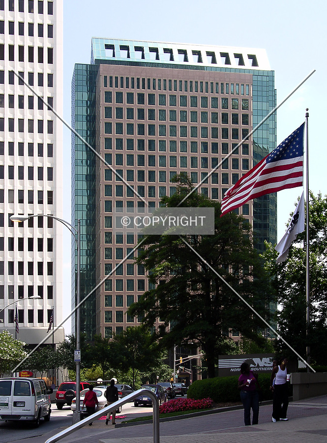 Looking south from Peachtree Street