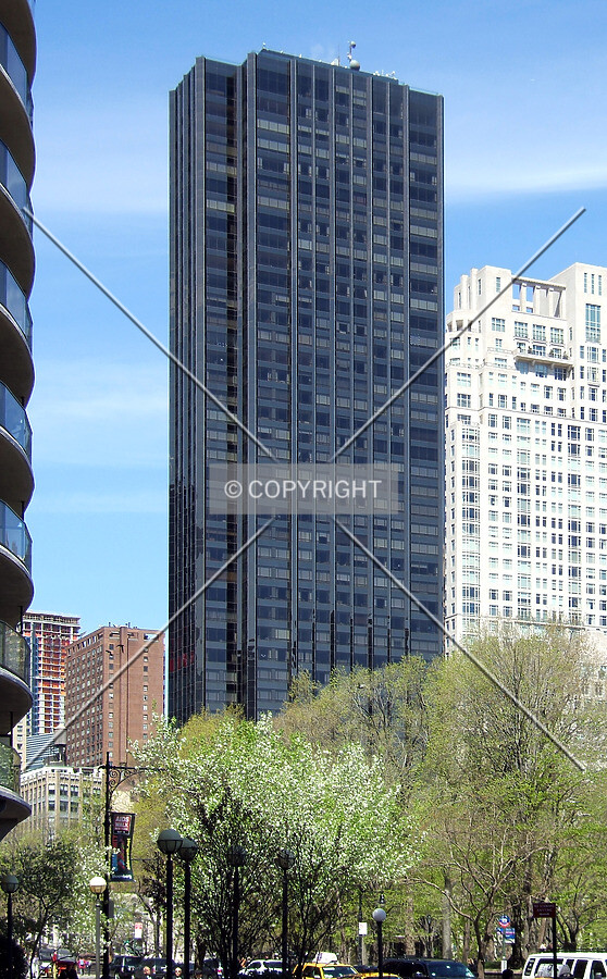 View from the southeast at 7th Avenue and Central Park South