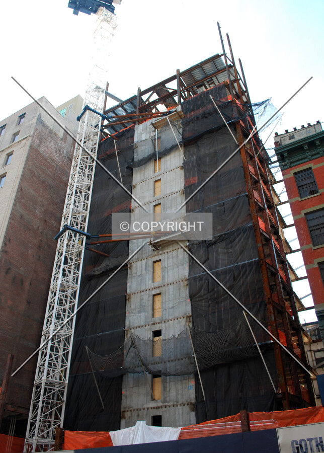 Looking up from Lafayette Street