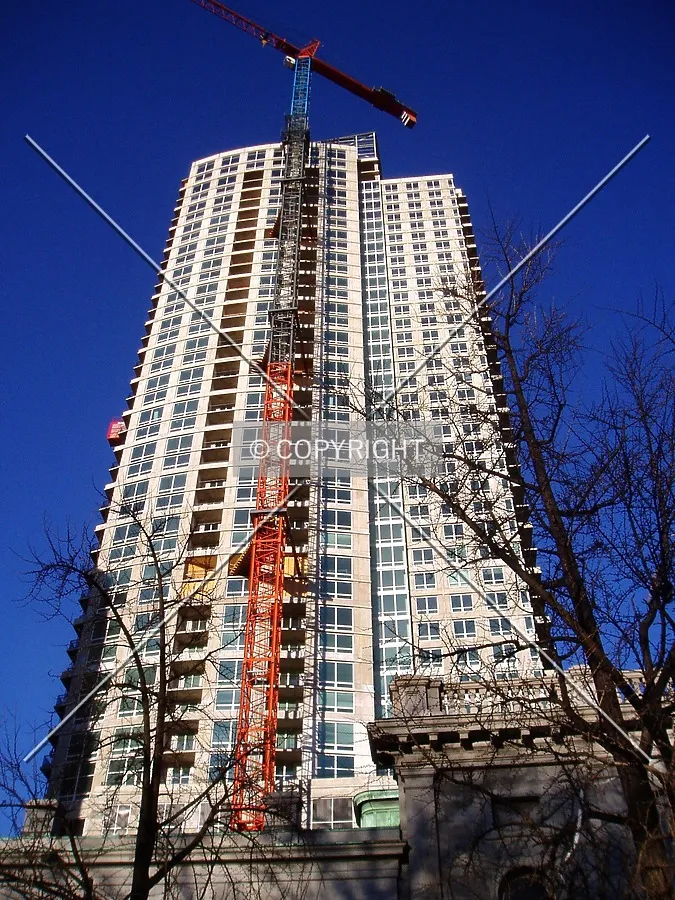 Looking up the east side