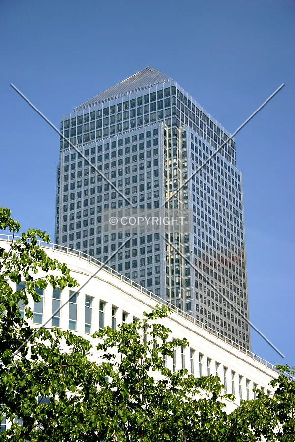 Rising above surrounding buildings