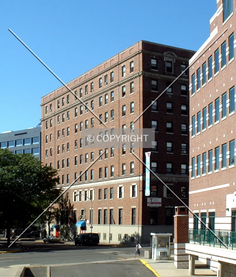 View from the northeast past the Roe Federal Building
