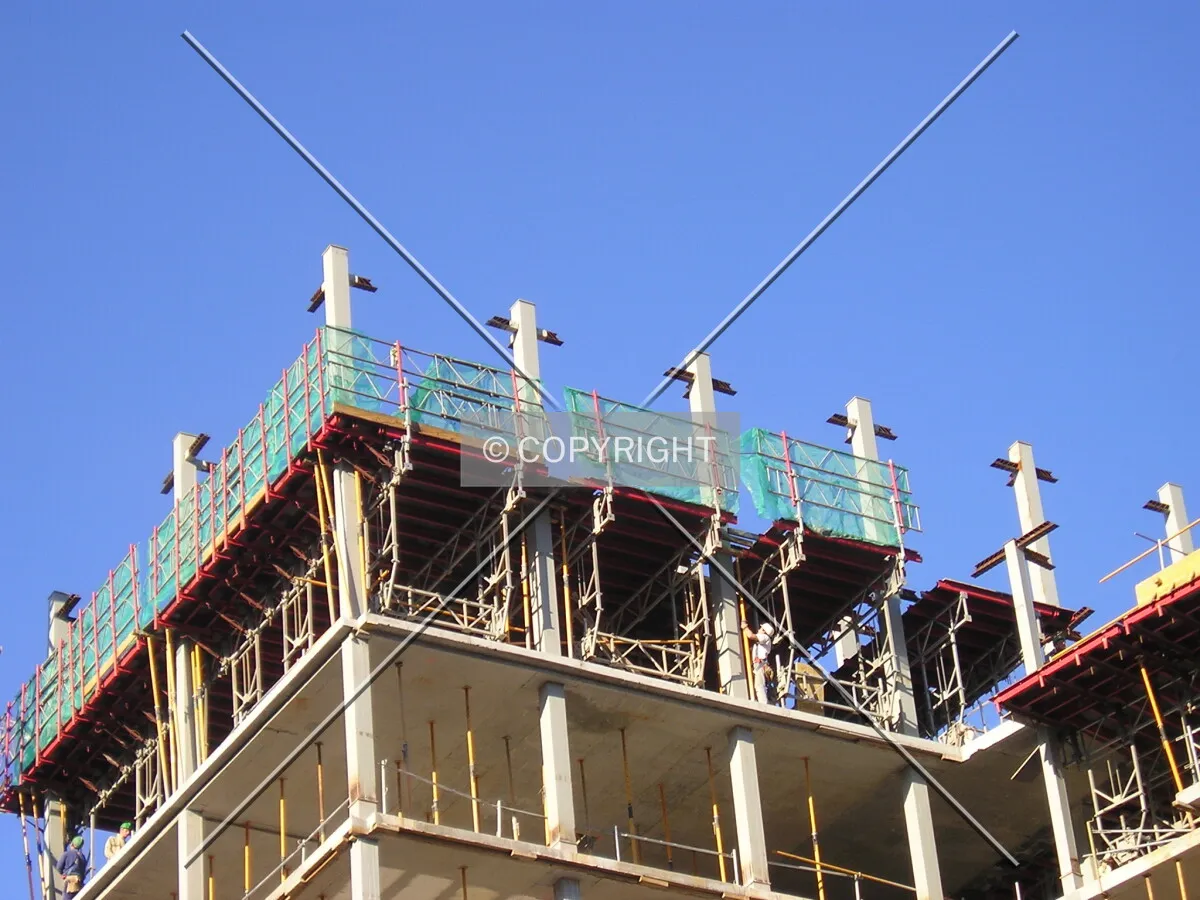 View of the upper part of the structure