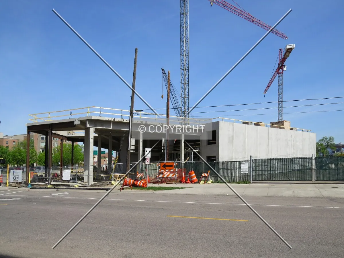 View to the north across Delaware Street SE