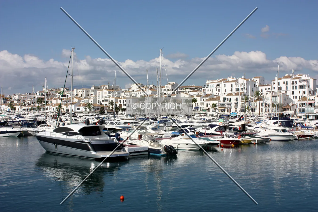Looking across Puerto Banus marina