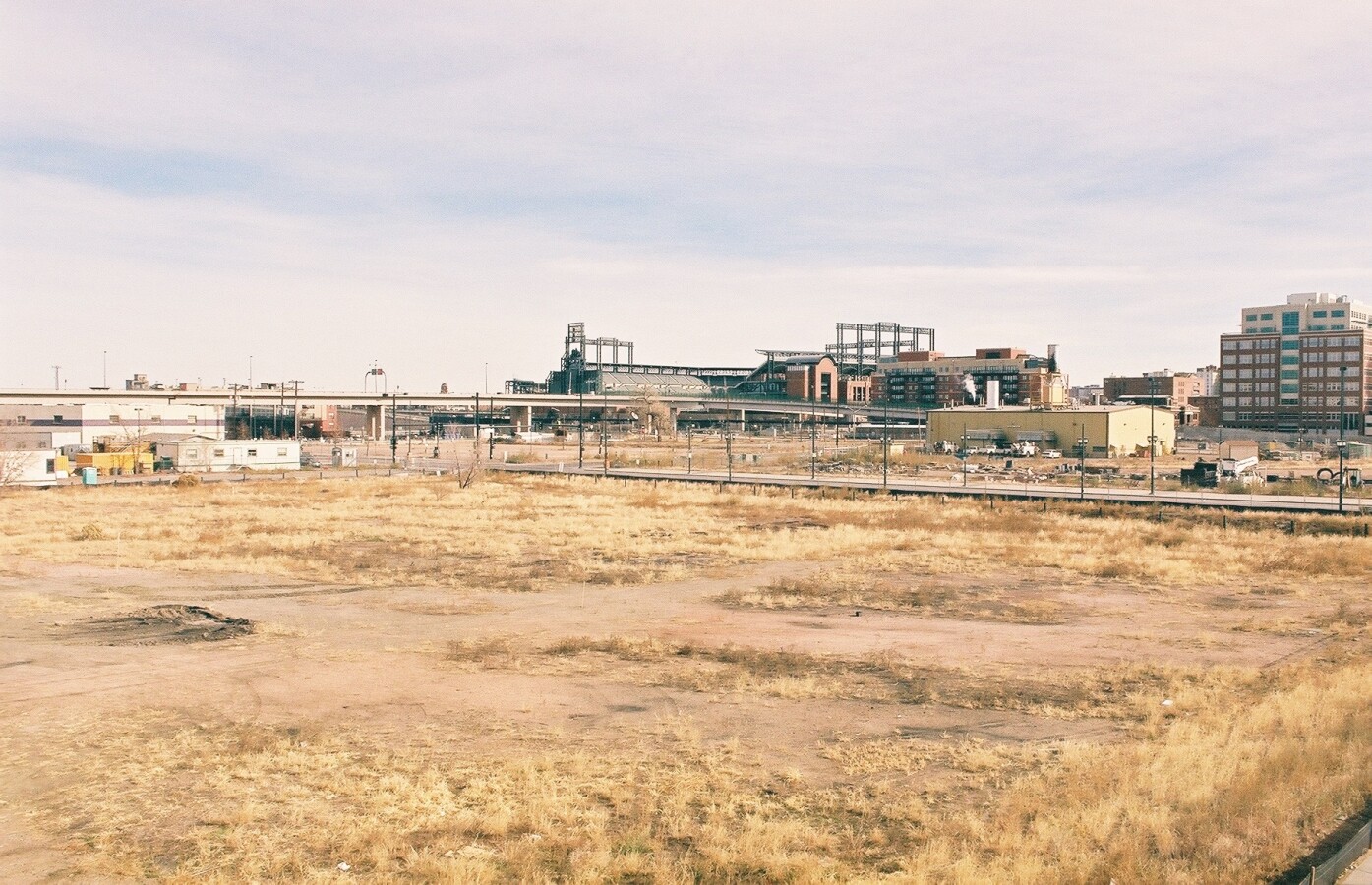 View of the brownfield before construction