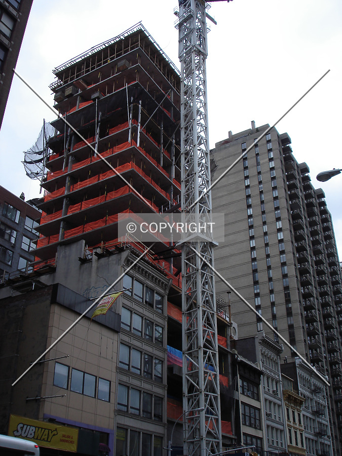 Looking up from the east on 23rd Street