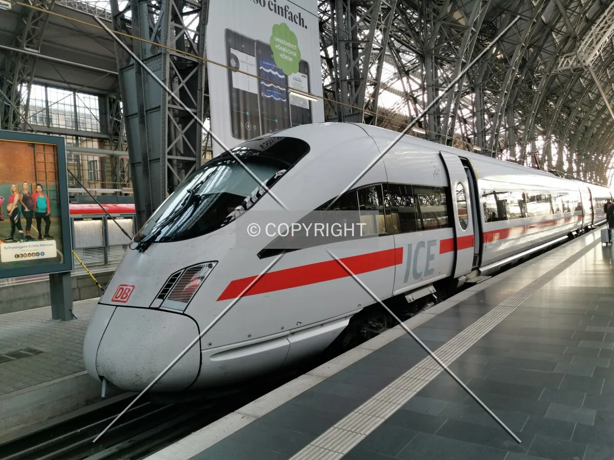 ICE train of Deutsche Bahn
