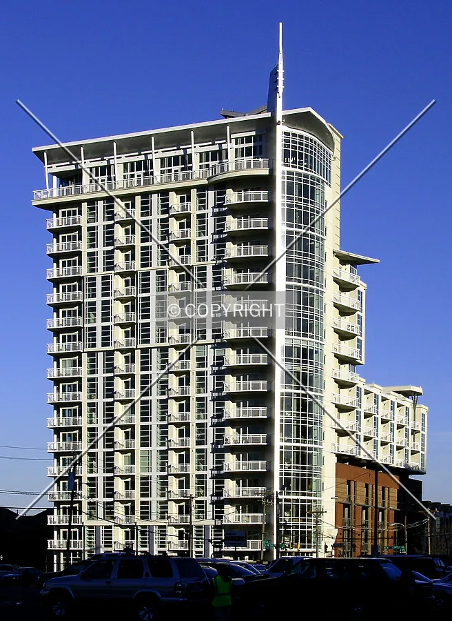 Looking northeast from Brevard Street