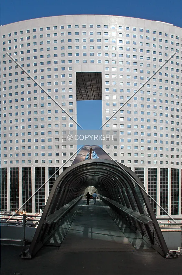 Pedestrian bridge on the south side
