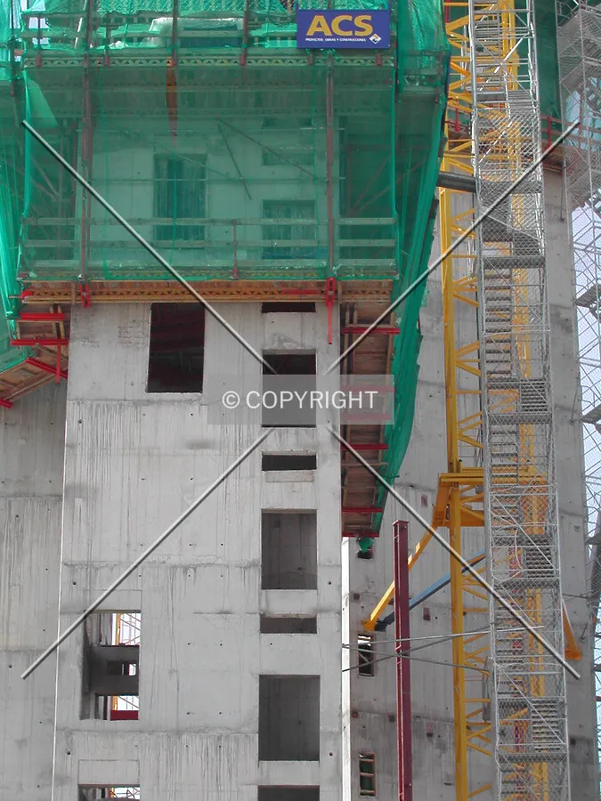 Close view of concrete core