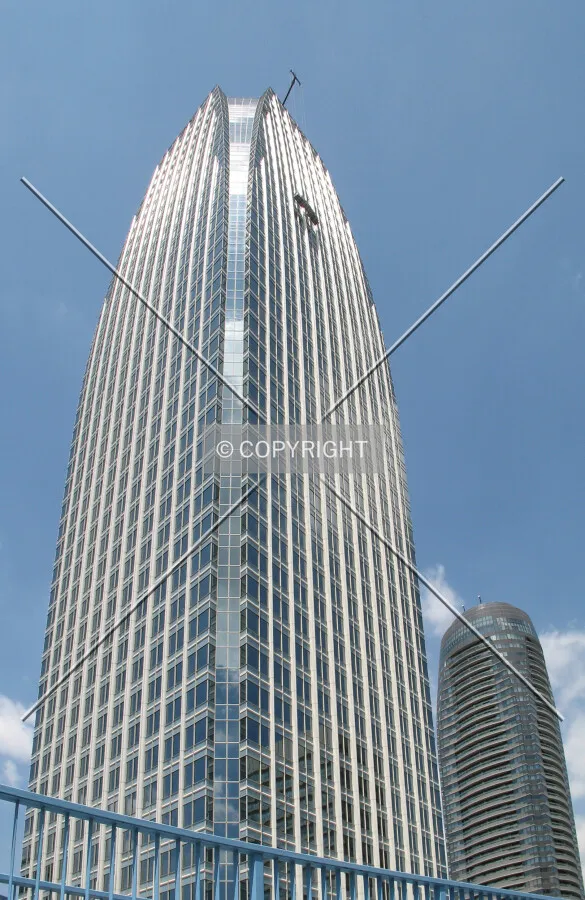 Looking up from the southwest