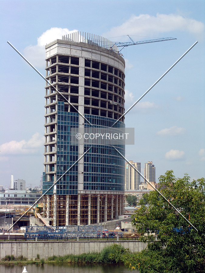The southern view from across the Moskva River