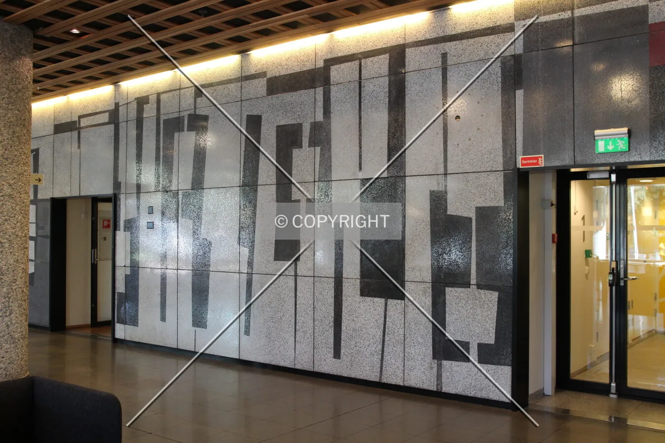 Original artwork in the facade
