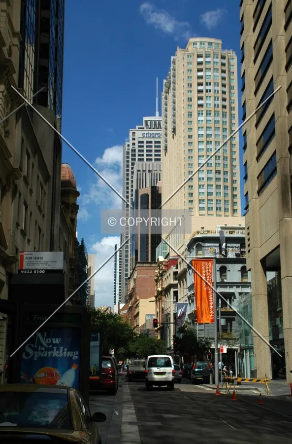 Looking south in the midtown district