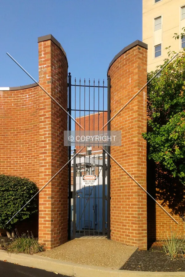 Southwest entrance gate