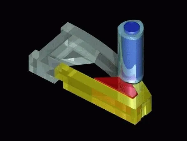 Color legend: gray: already realized, yellow: planned, blue: proposed tower.