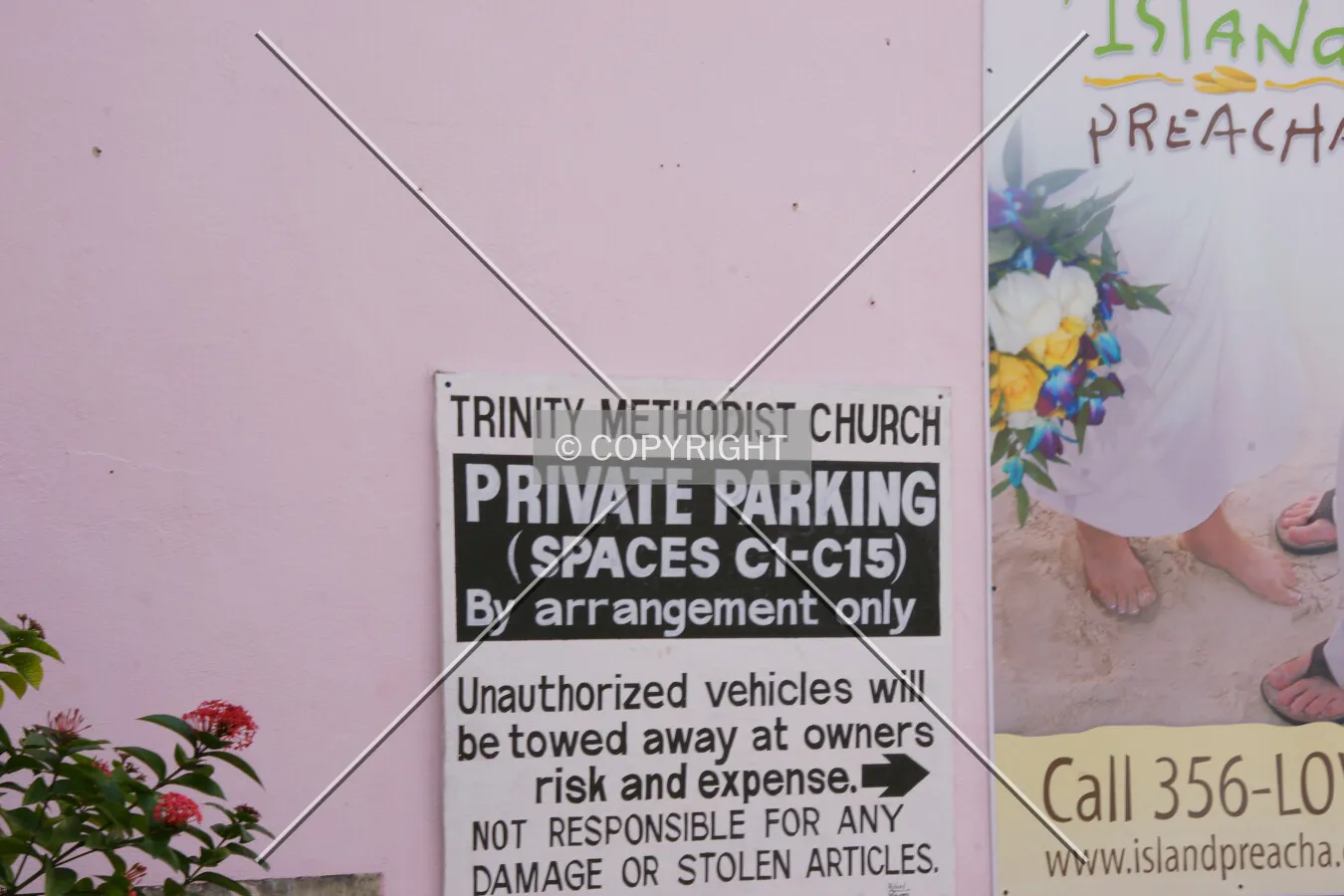 Private parking sign