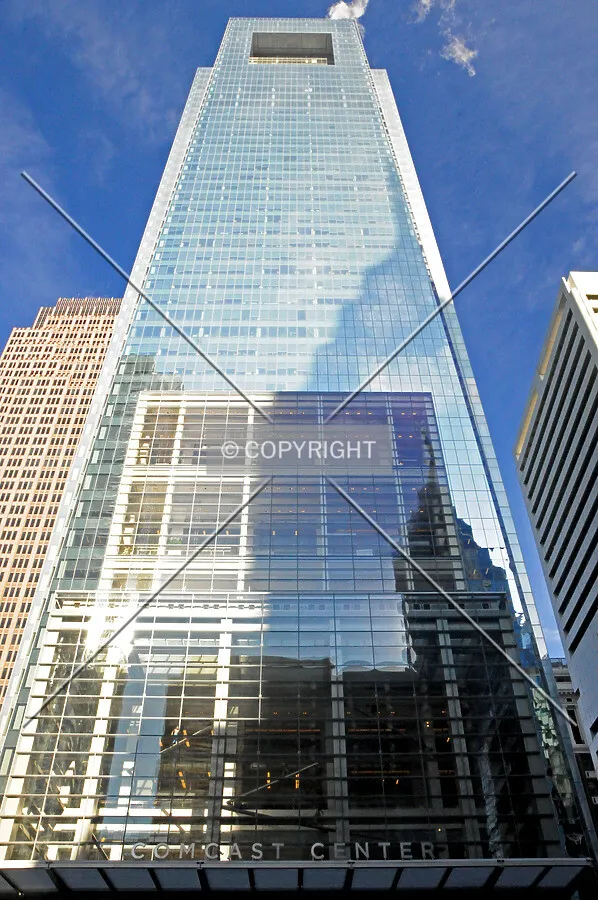 Looking up the south facade from the plaza