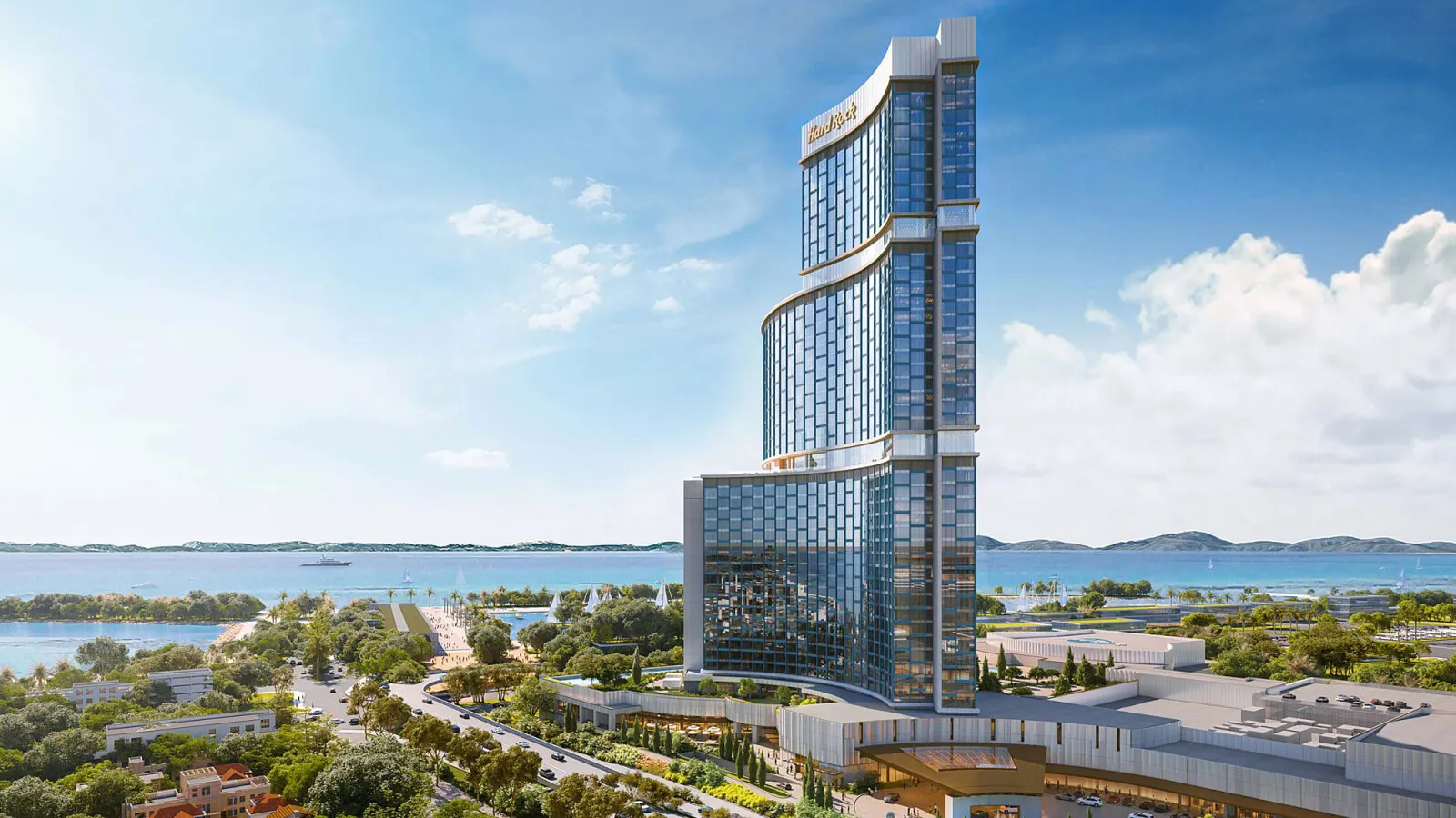 Final Renderings, building as it will be seen from above the Glyphada Golf grounds