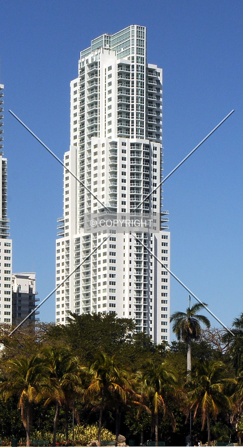 View from the east along Biscayne Bay