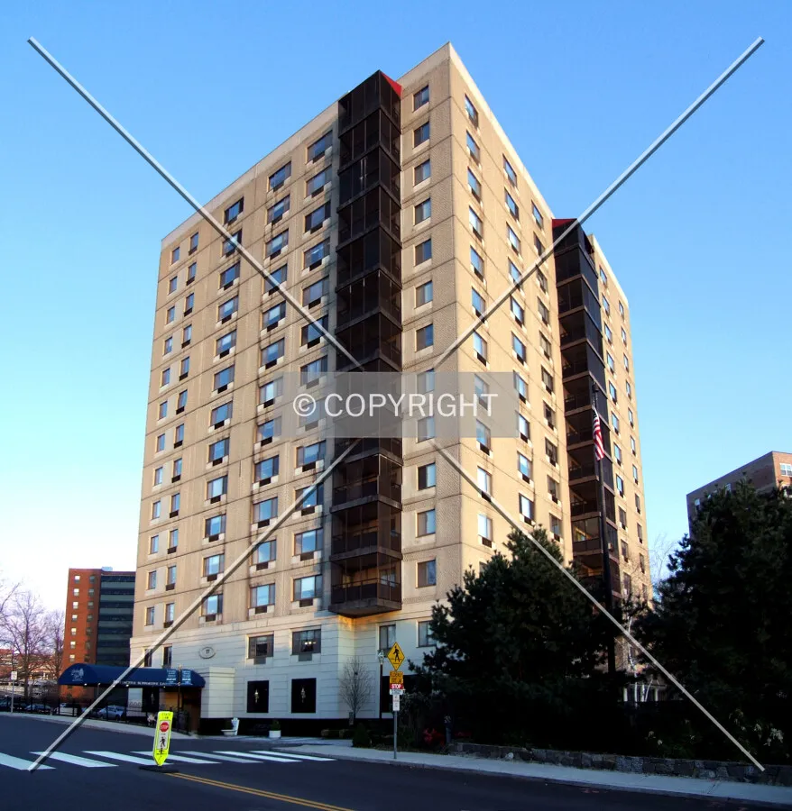 View from the northwest across 3rd Street