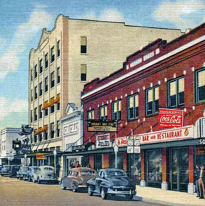 Vintage view from the southeast