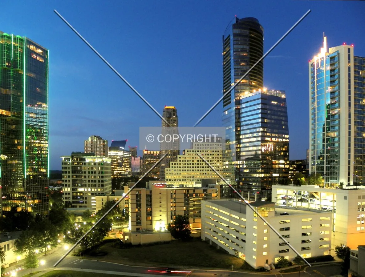 Buckhead Skyline at night.
