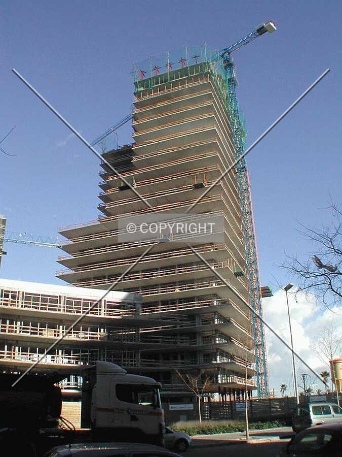 Closer view of the building from Carrer de Selva de Mar