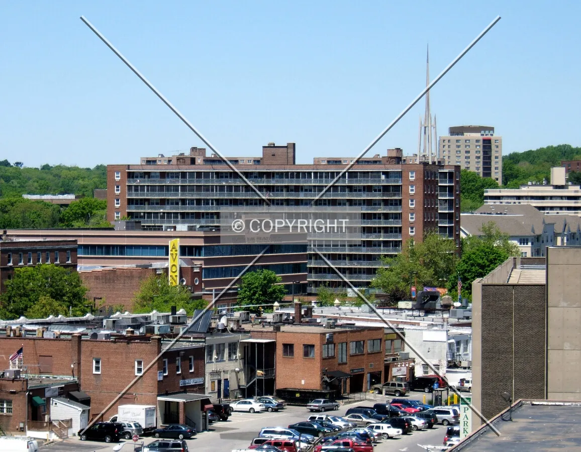 View from the southeast