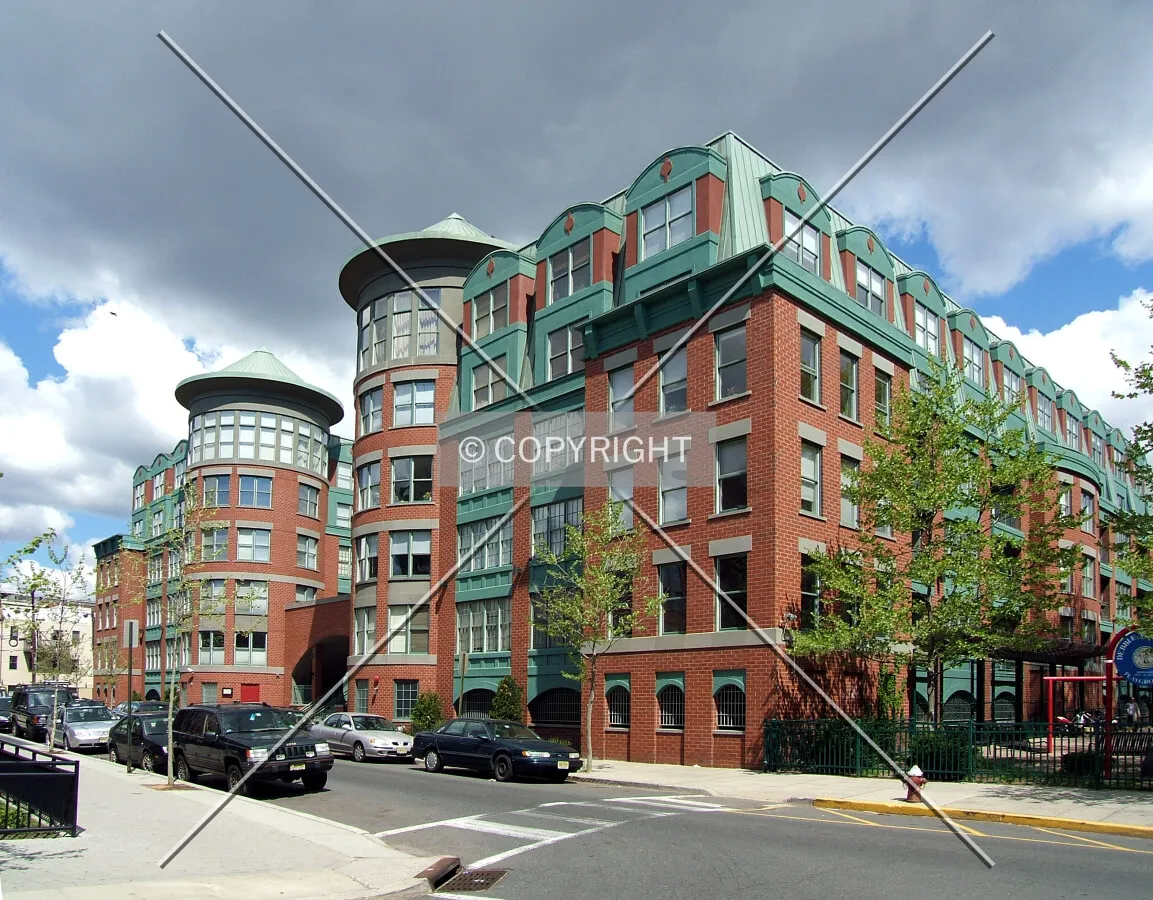 View from the southeast across 9th Street