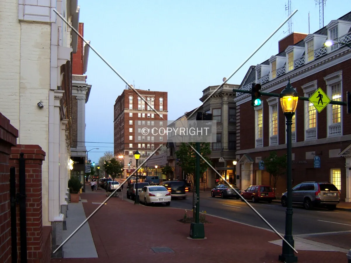 View from the northwest on Washington Street