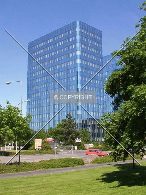 View from the south across Lyoner Strasse