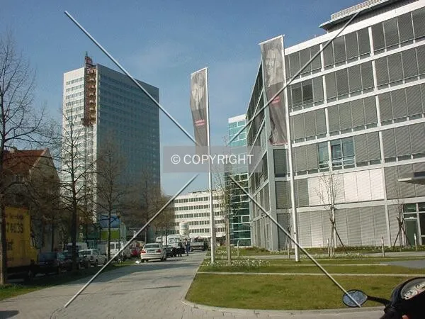 As seen from nearby street crossing